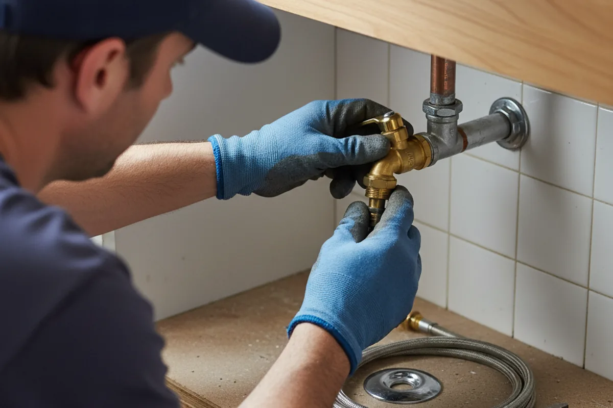 Shutoff valve and fitting work during Emergency Plumbing in Jefferson City